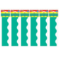 Trend Enterprises Teal Terrific Trimmers®, 39 Feet/Pack, PK6 T92857